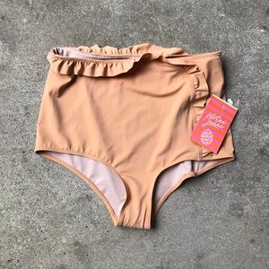 Kortni Jeane Cascading Ruffle Bottom ToastedBrown